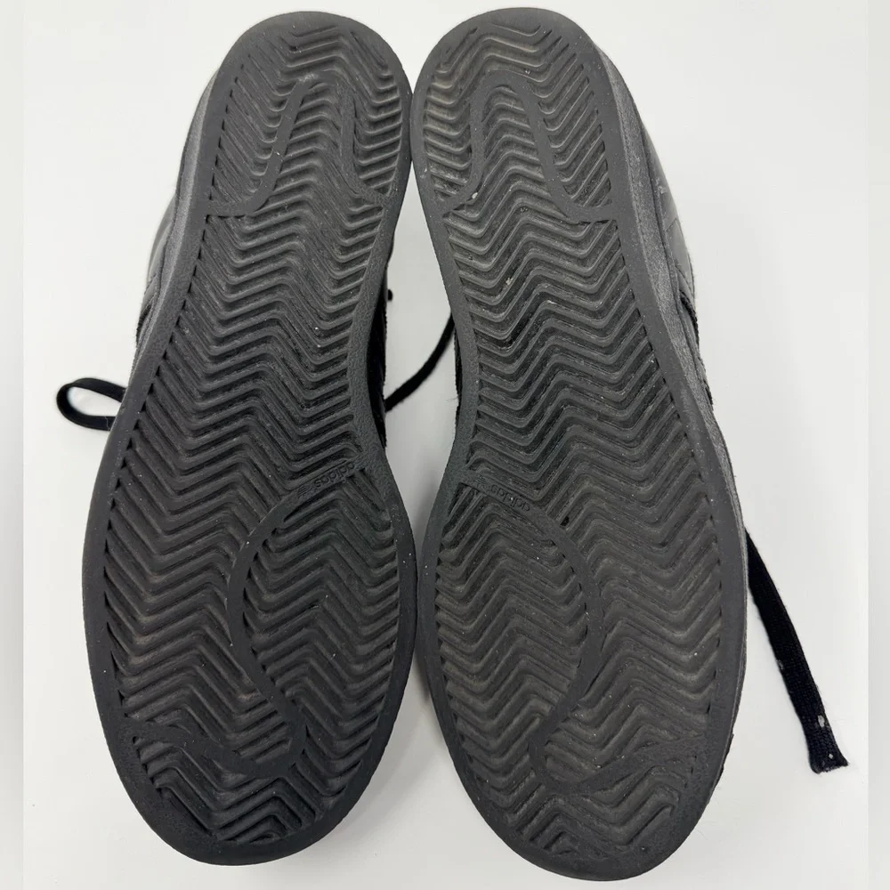 Adidas Superstar Black Sneakers 80s Street Sporty Footwear Athletic Shoes Unisex - Picture 6 of 17
